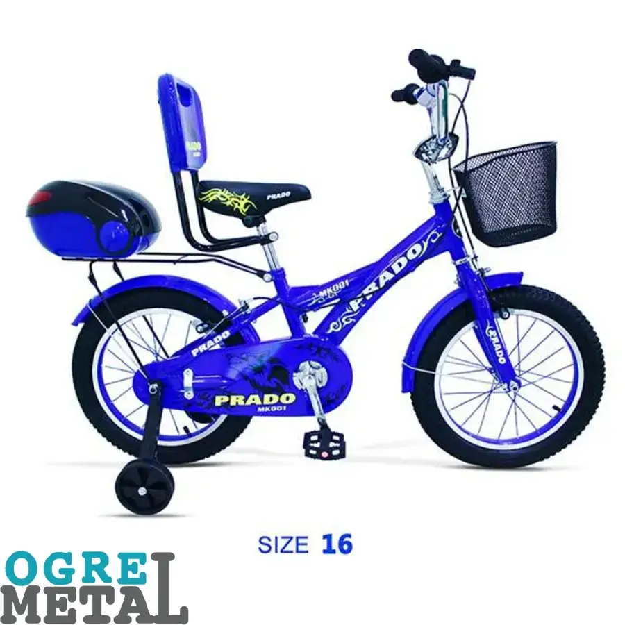 دوچرخه آبی پرادو سایز 16-اوگرمتال