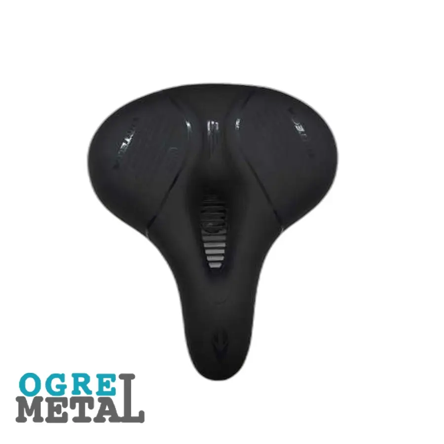 زین دوچرخه پهن طبی چراغ دار برند ORTEGA GEL
